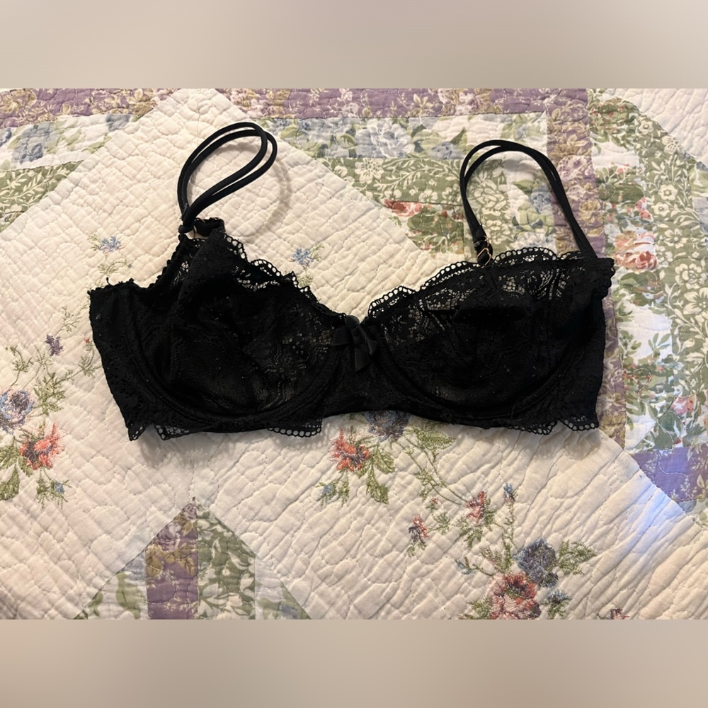 Savage X Fenty Black Lace Bra Intimates